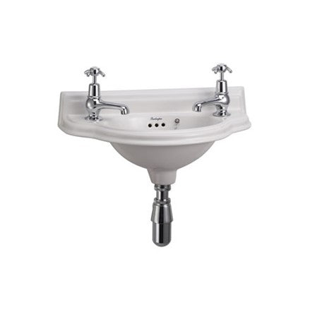 Small 50.5cm Curved Front Cloakroom Basin