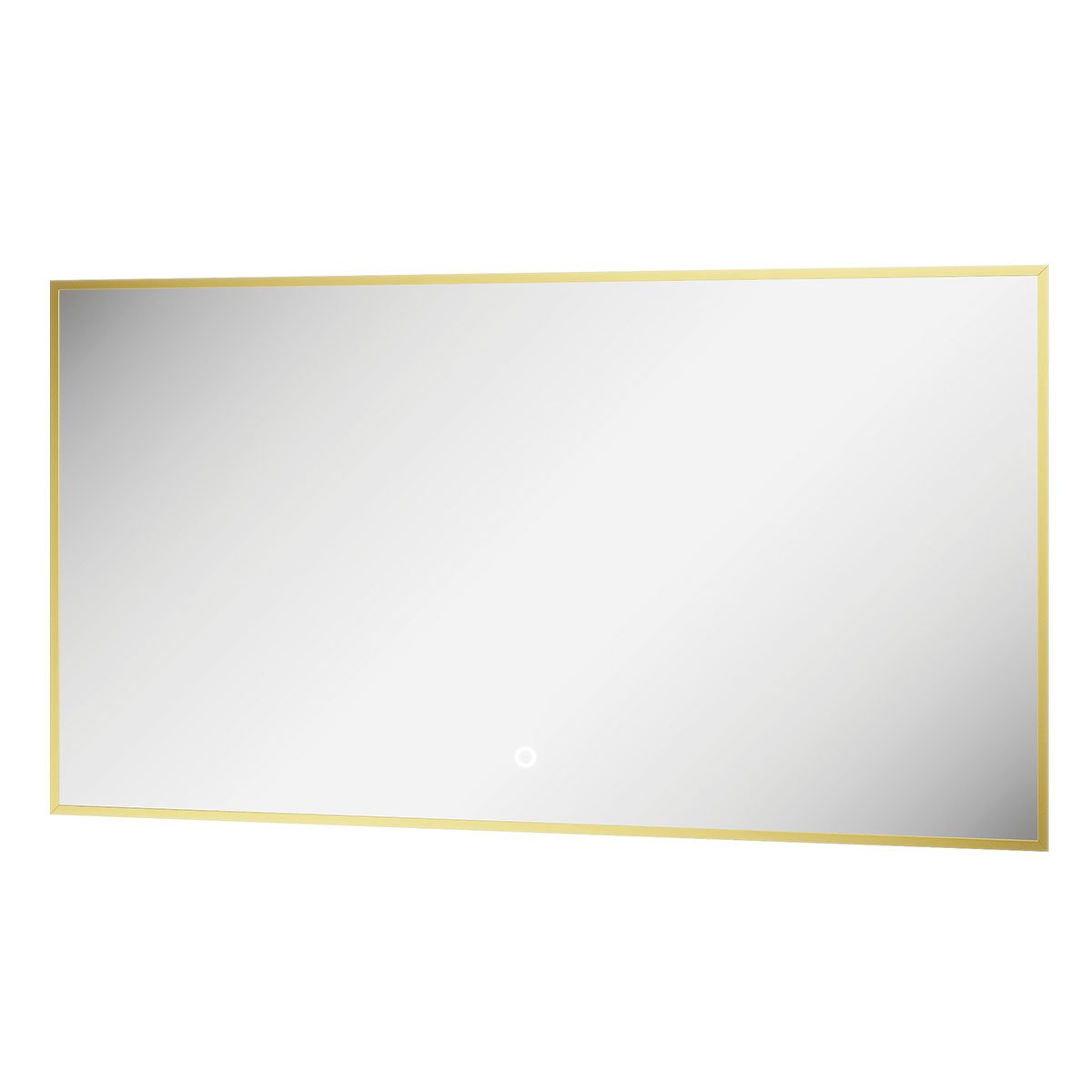 Rione Rectangular Gold Backlit LED Mirror 1000x550mm