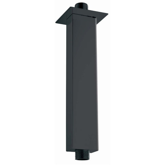 Zena Matt Black Square Shower Ceiling Arm 250mm