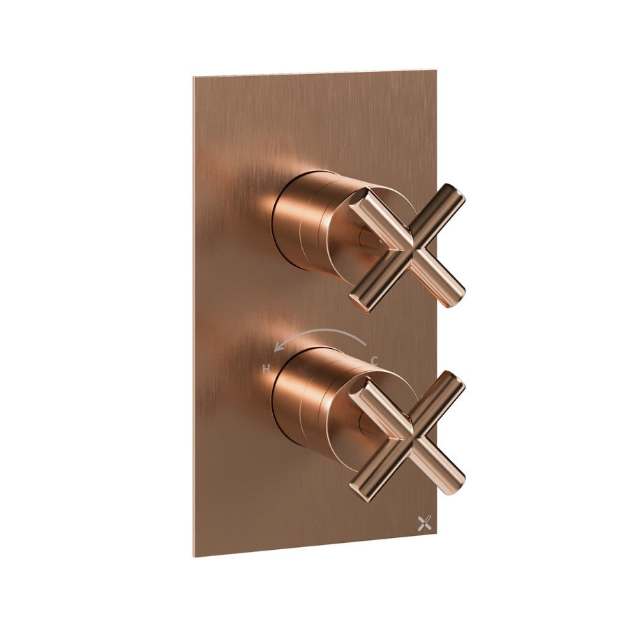 MPRO Crosshead 2 Outlet 2 Handle Shower Valve