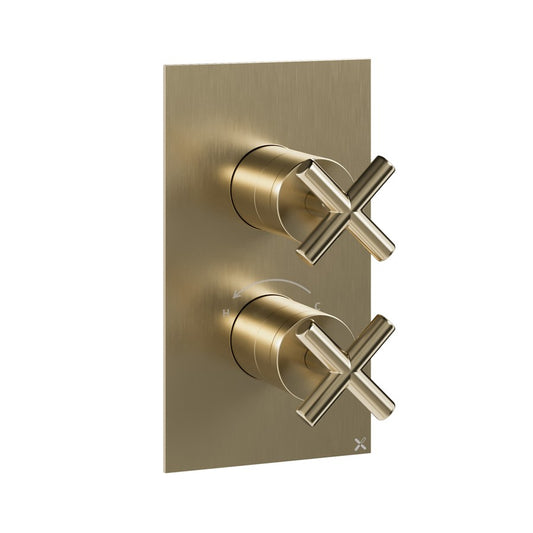 MPRO Crosshead 2 Outlet 2 Handle Shower Valve