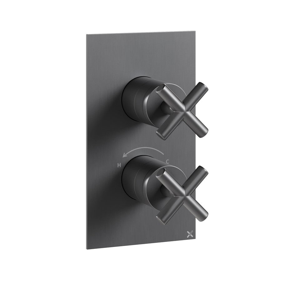 MPRO Crosshead 2 Outlet 2 Handle Shower Valve
