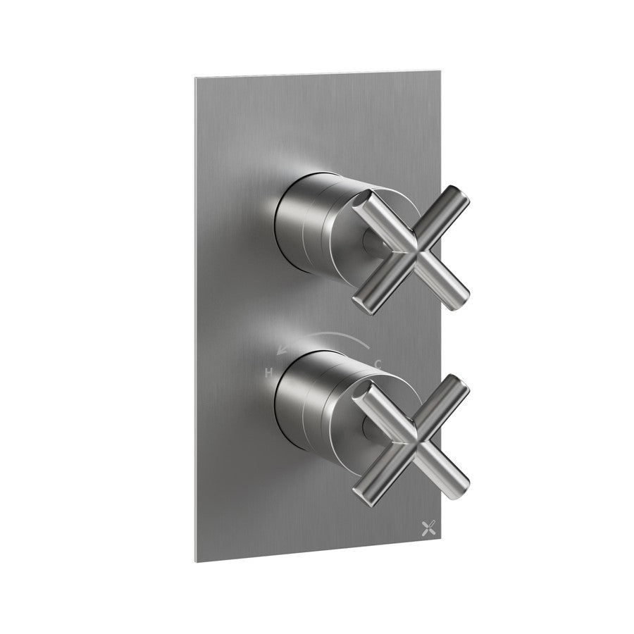 MPRO Crosshead 2 Outlet 2 Handle Shower Valve