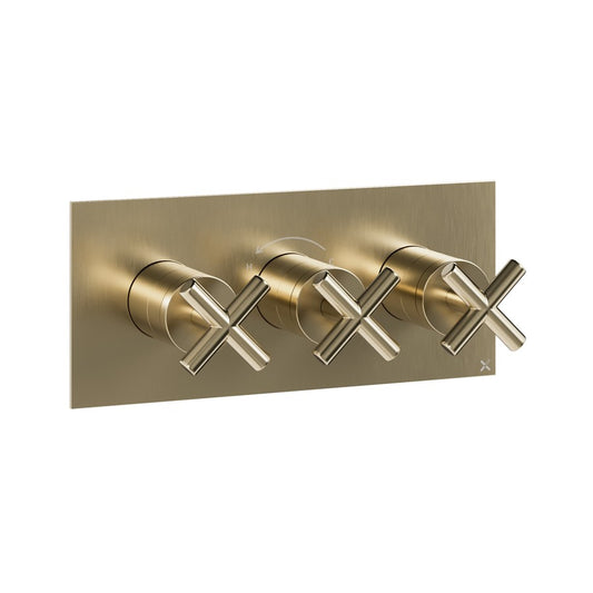 MPRO Crosshead 3 Outlet 3 Handle Shower Valve Landscape 