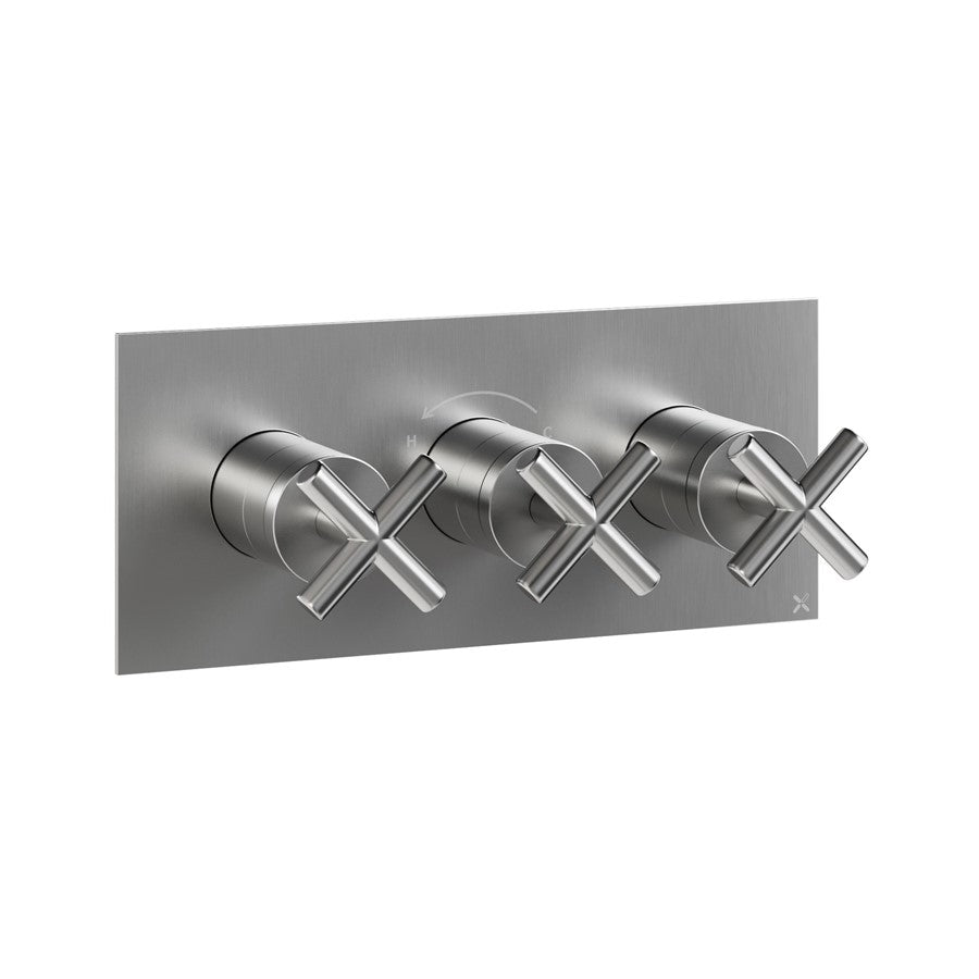 MPRO Crosshead 2 Outlet 3 Handle Shower Valve Landscape 