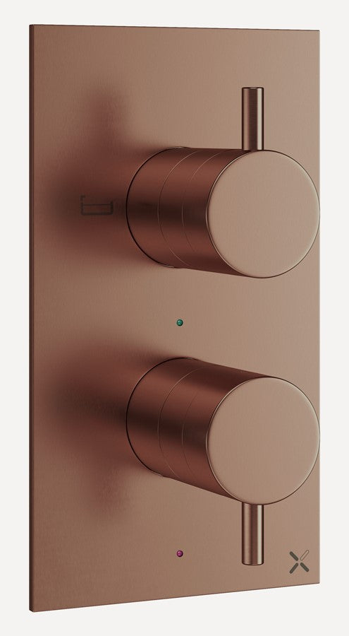 MPRO 2 Outlet 2 Handle Concealed Thermostatic Bath Shower Valve