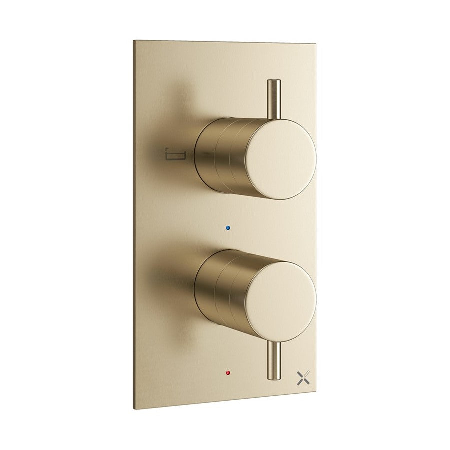 MPRO 2 Outlet 2 Handle Concealed Thermostatic Bath Shower Valve