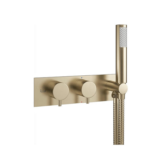 MPRO 2 Outlet 2 Handle Concealed Thermostatic Bath Valve & Handset