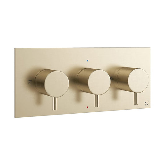 MPRO 2 Outlet 3 Handle Concealed Thermostatic Shower Valve Landscape 