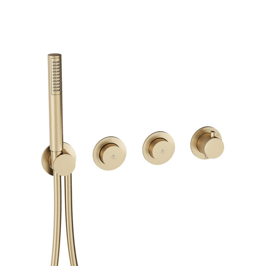 Module MPRO Push 2 Outlet Shower Valve with Handset