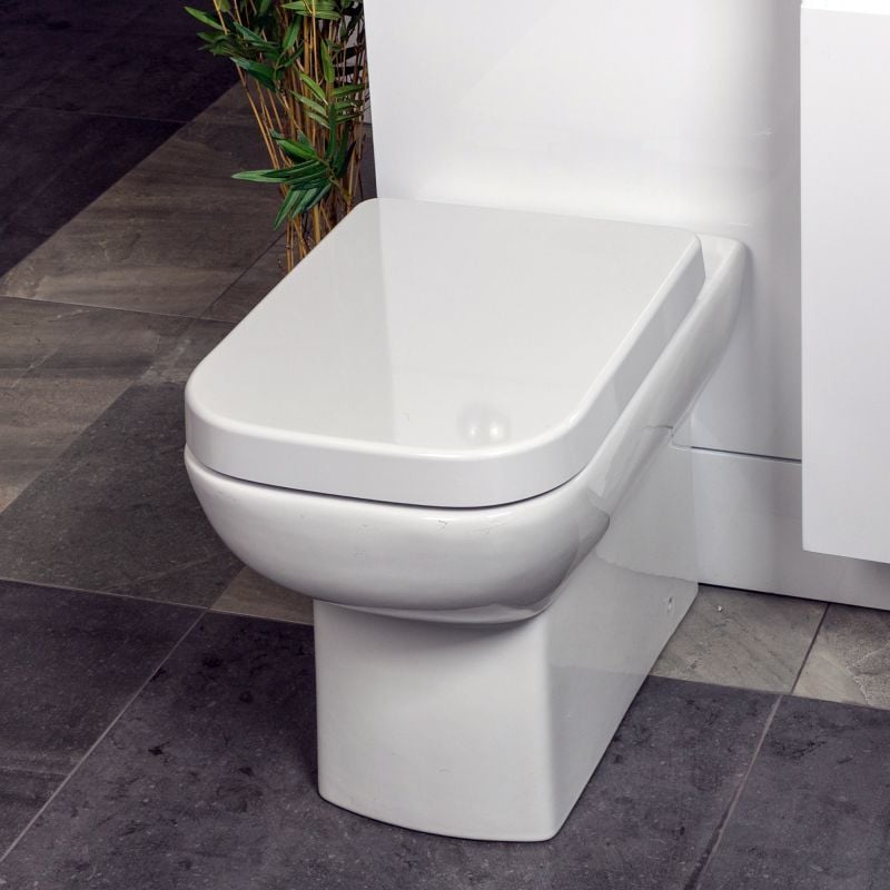 Alfrick Back To Wall Toilet with Soft Close Wrap Over Seat