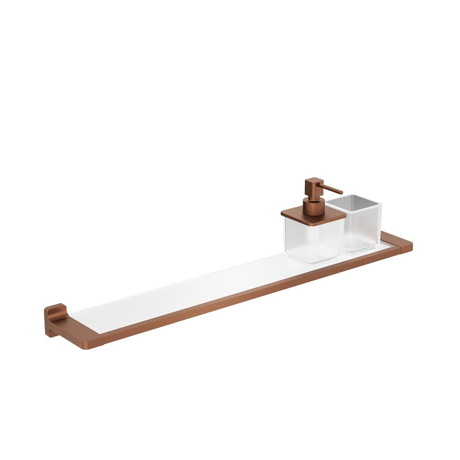 Rotar Shelf 600mm with Soap Dispenser & Tumbler Holder