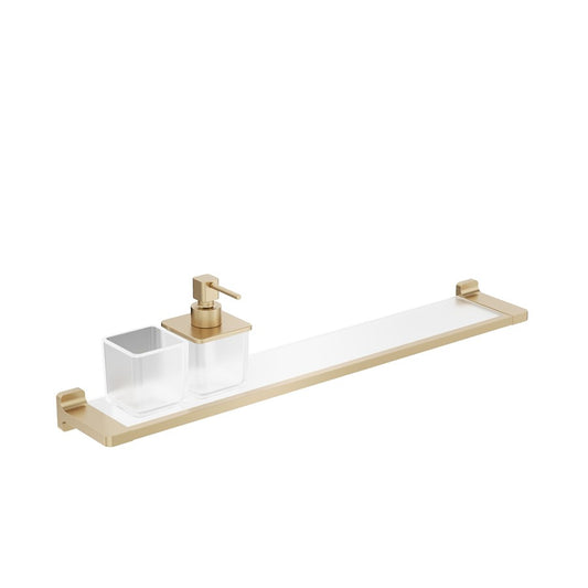 Rotar Shelf 600mm with Soap Dispenser & Tumbler Holder