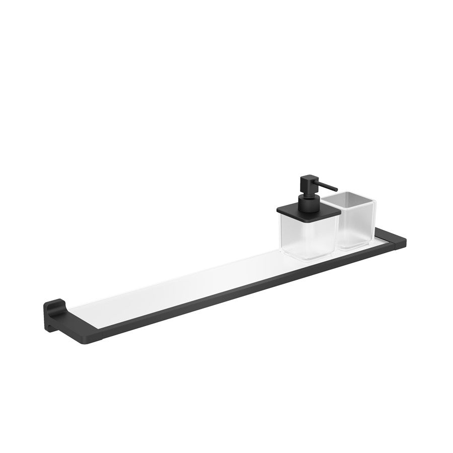 Rotar Shelf 600mm with Soap Dispenser & Tumbler Holder