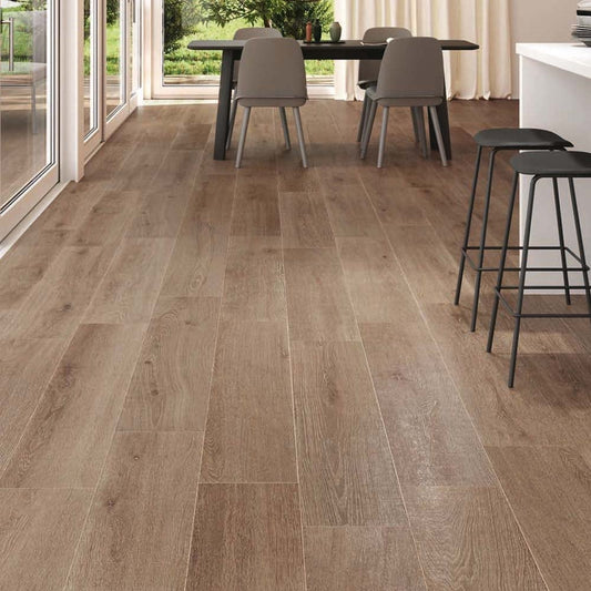 Wendu Brown Wood Effect Matt Porcelain Tile 240x1510mm