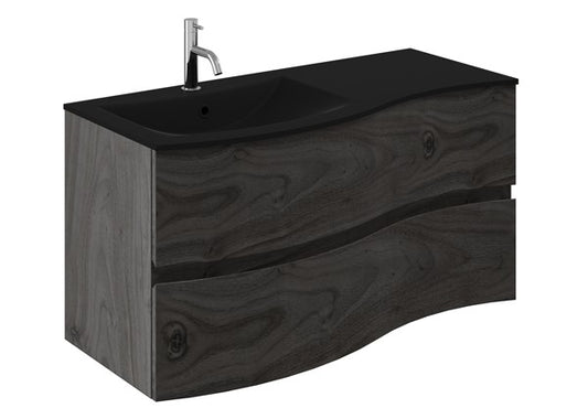 Svelte 1000 Unit & Midnight Black Glass Basin