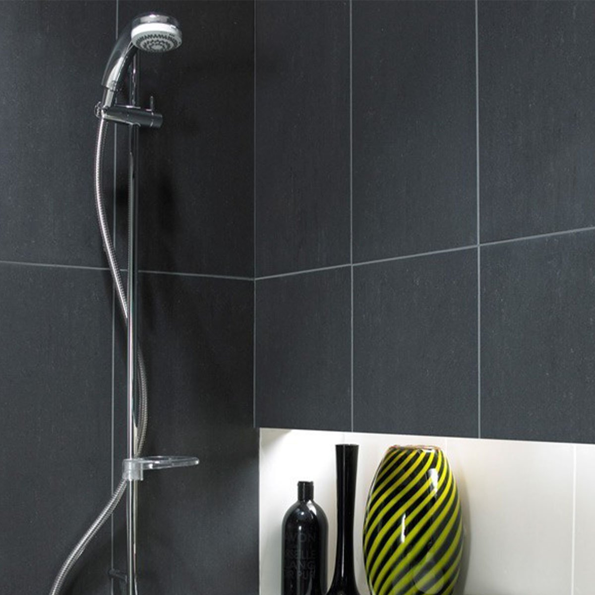 Monarch Black Matt Tile 300x600mm