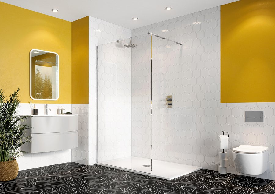 Svelte 8 Walk In & Deflector Panel – Elegant Haven- Bathroom Store