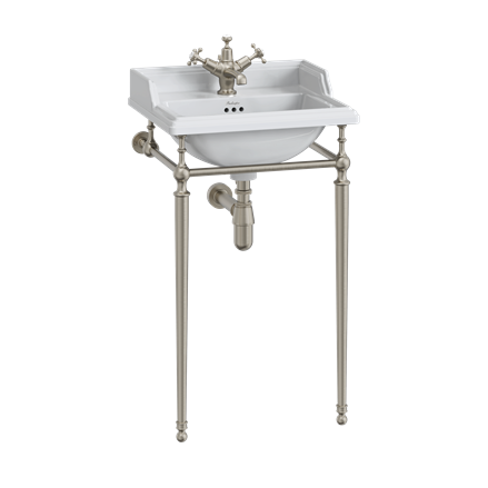 Classic 510mm Basin with Chrome Washstand