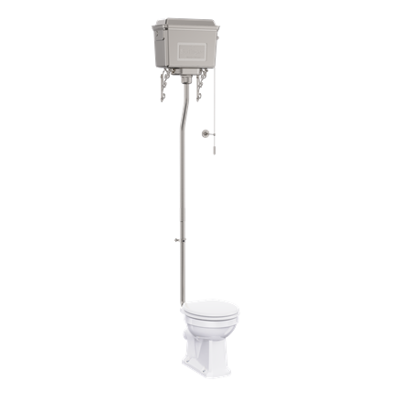 Standard High Level WC with Lever Metallic Cistern