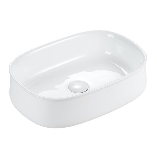 Talos White Oval Countertop Basin