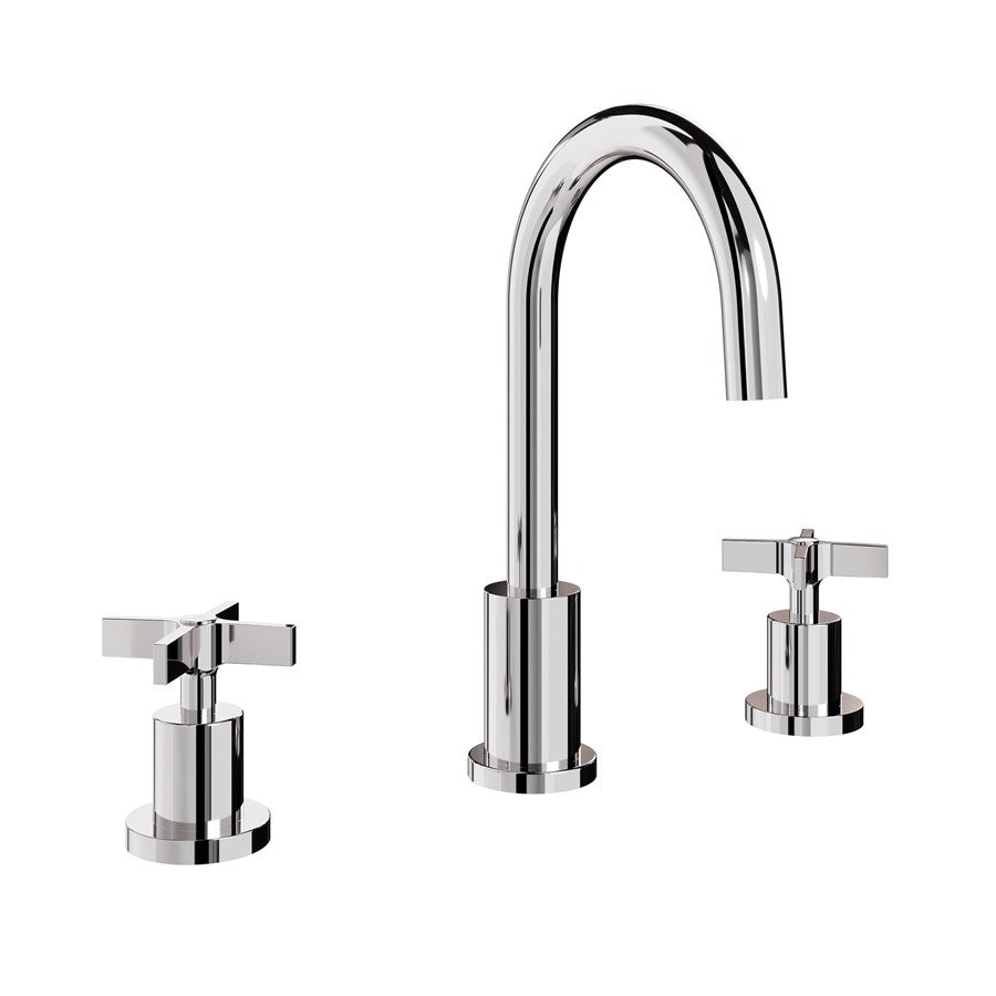 The Clover Basin 3H Deck Mounted Tap Set