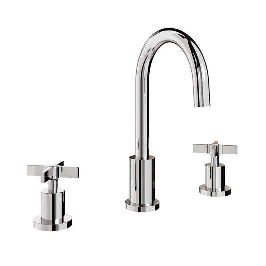 The Clover Basin 3H Deck Mounted Tap Set