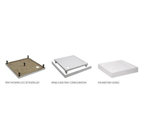 45mm Shower Tray Leg/Panel Riser Kits