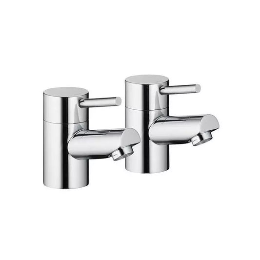 Imex Xcite Pair Of Basin Chrome Pillar Taps