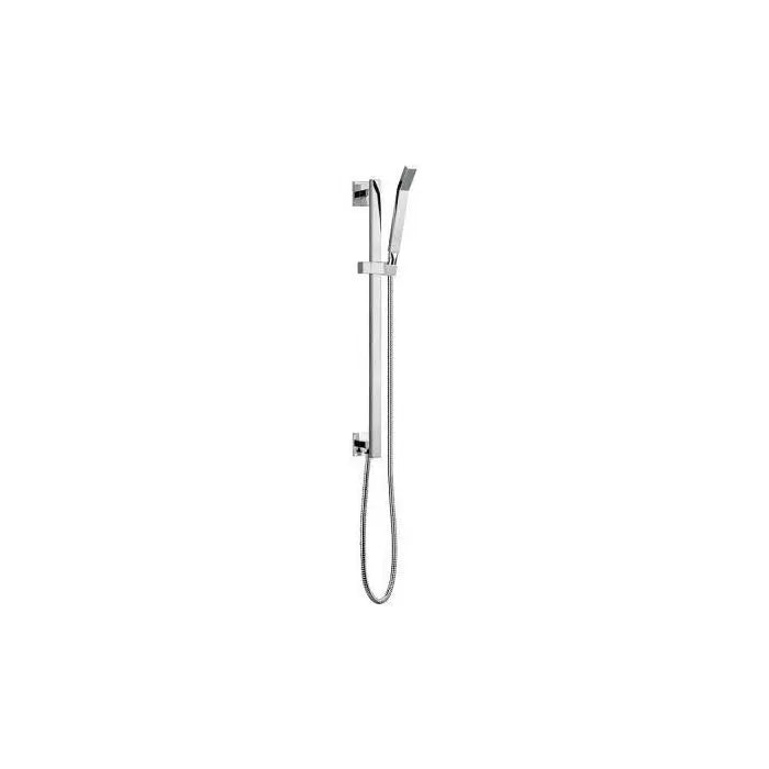 IMEX Bloque Chrome Shower Riser Rail Kit - With Or Without Integral Wall Connector