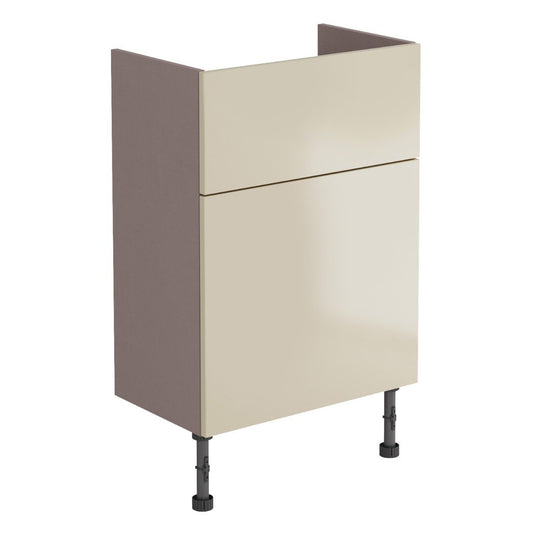 Surrey Mussel Gloss Fitted Furniture WC Unit 500mm