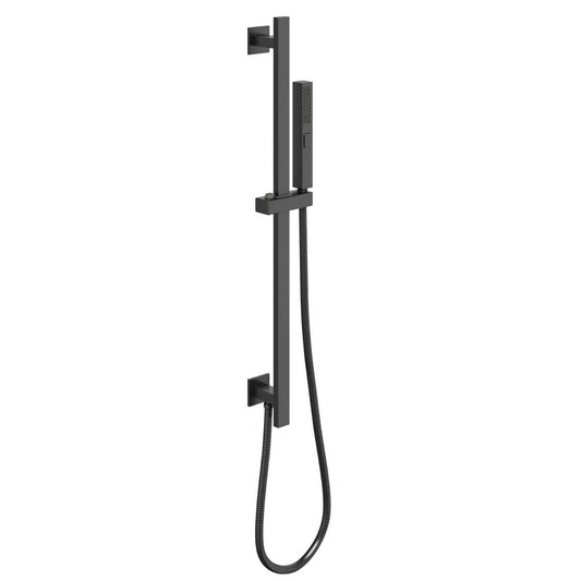 Zena Gunmetal Square Shower Slide Rail Kit
