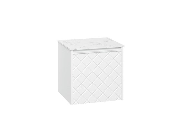 Vergo 500 Single Drawer Unit with Carrara Marble Effect Worktop