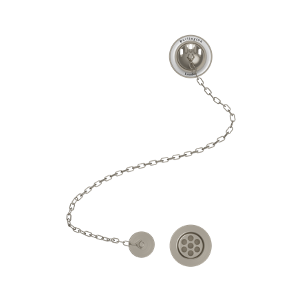 Burlington Bath Overflow, Plug & Chain