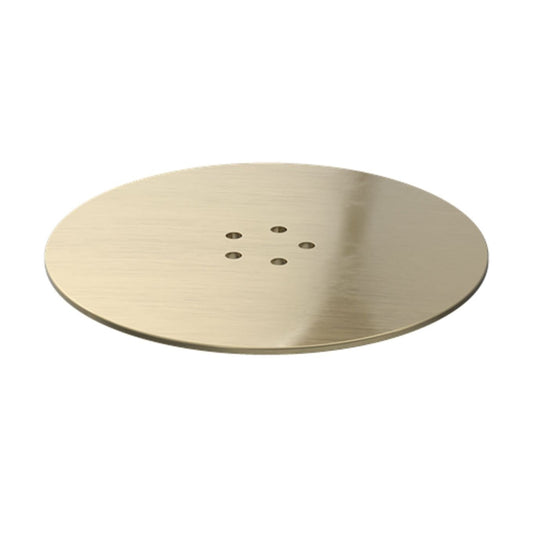 90mm Brushed Gold Brass Shower Waste Cover