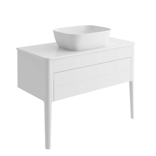 Stonehouse 1000mm Matt White Vanity Unit