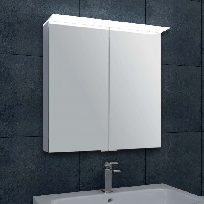 Ruby LED Double Door Mirror Wall Cabinet 600mm