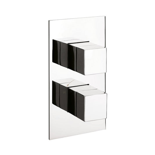 Water Square 2 Outlet 2 Handle Concealed Thermostatic Shower