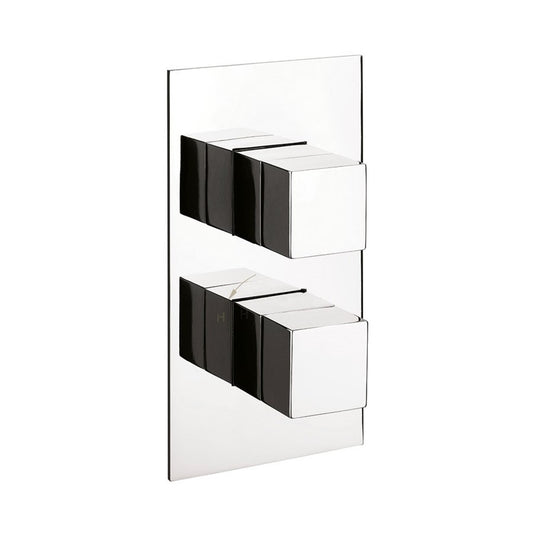 Water Square 3 Outlet 2 Handle Concealed Thermostatic Shower