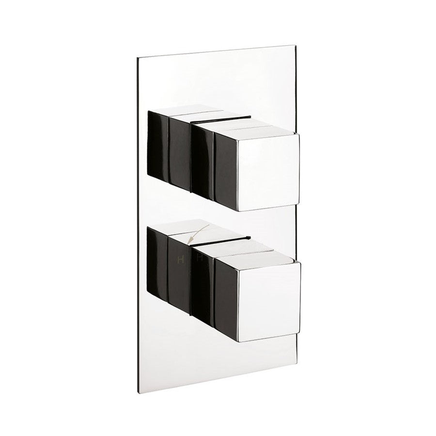 Water Square 3 Outlet 2 Handle Concealed Thermostatic Shower