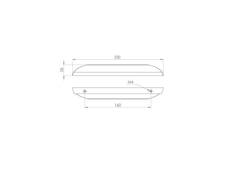 Saneux FLORENCE Handle - 220mm & 380mm - 160mm & 320mm Centres