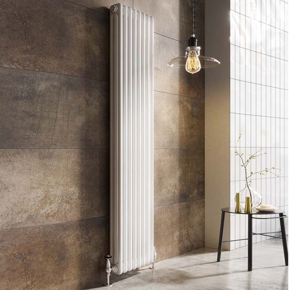 Upton White Triple Vertical Column Radiator 1800x290mm