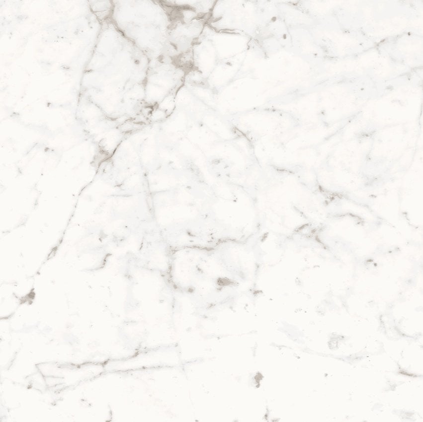 Fuji Bianco White Marble Gloss Porcelain Tile 600x600mm