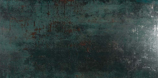 Metallon Seagreen Semi-Polished Metallic Porcelain Tile 300x600mm