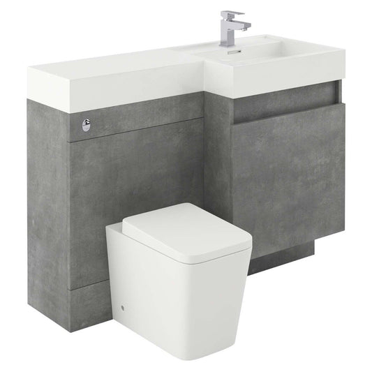 Summers Concrete Right Hand Combination Vanity Basin and WC Unit 1200mm
