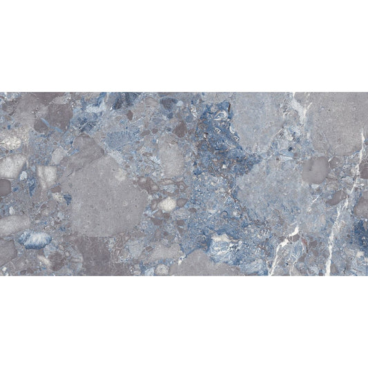 Stevenage Blue Rocker Porcelain Tile 1200x600mm