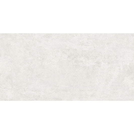 Donovan White Concrete Effect Porcelain Tile 600x1200mm
